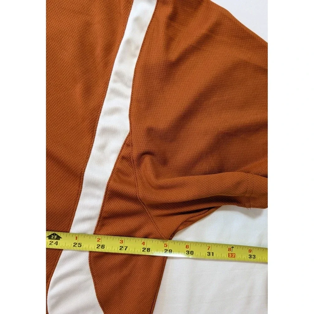 University Of Texas Longhorns NCAA Brand Polo Shirt Burnt Orange Men's 2XL‎